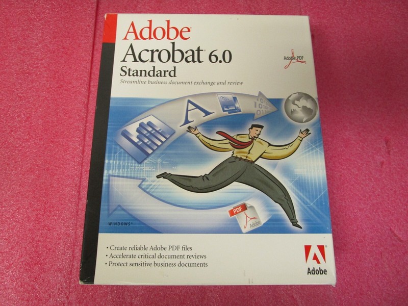 Adobe Acrobat 6.0 Standard for Windows in Retail Box with Manual Serial Number