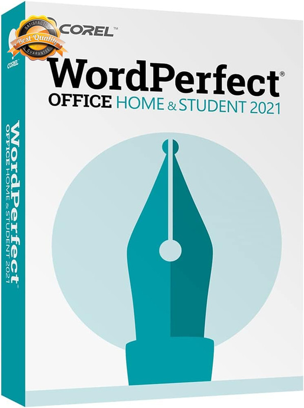 WordPerfect Office Home Student 2021 Word Processor Spreadsheet PC Disc