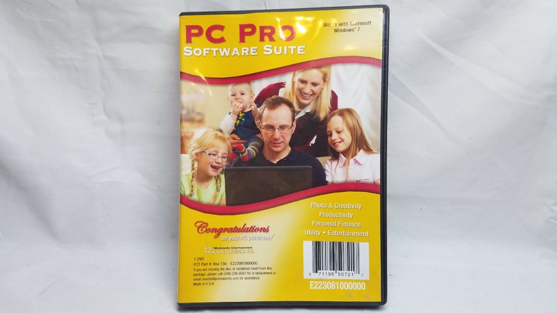 PC Pro Software Suite PC Treasures – Photoshope, Corel, Quicken, McAfee & More