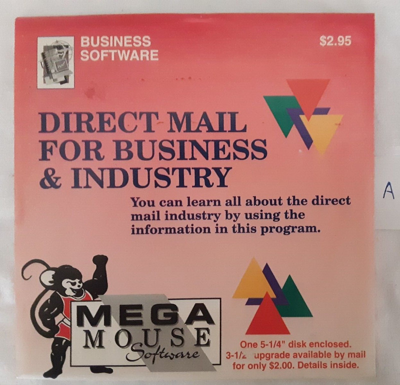 Direct Mail for Business & Industry retro 5.25″ floppy FREE SHIPPING 94 SEE NOTE