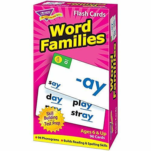 Trend Skill Drill Flash Cards, Word Families, Set of 96