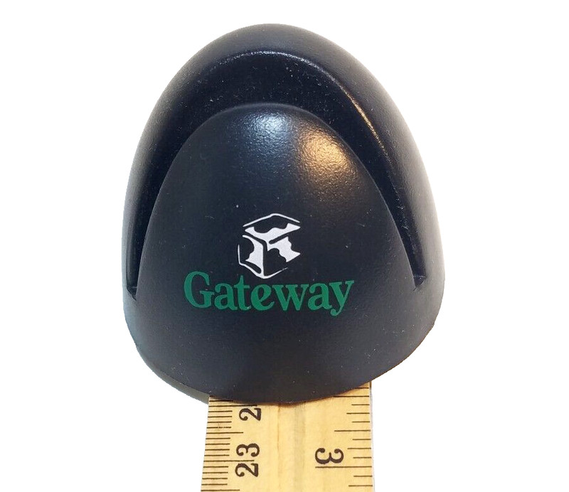 Gateway Computer Y2K 2000 Business Card Holder For Office Desk RARE WoW gallery
