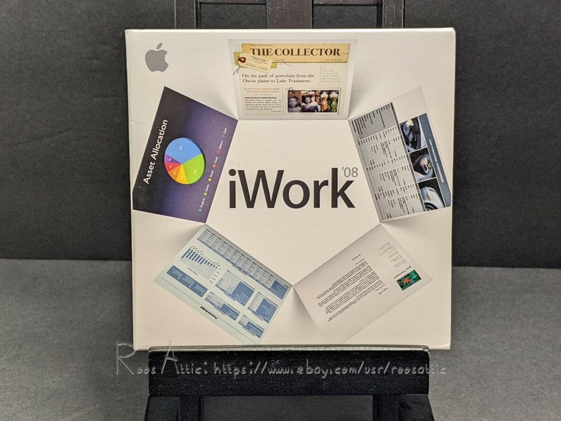 iWork 2008 Retail Pack for Apple Macintosh OS MA790Z/A Keynote / Pages / Numbers