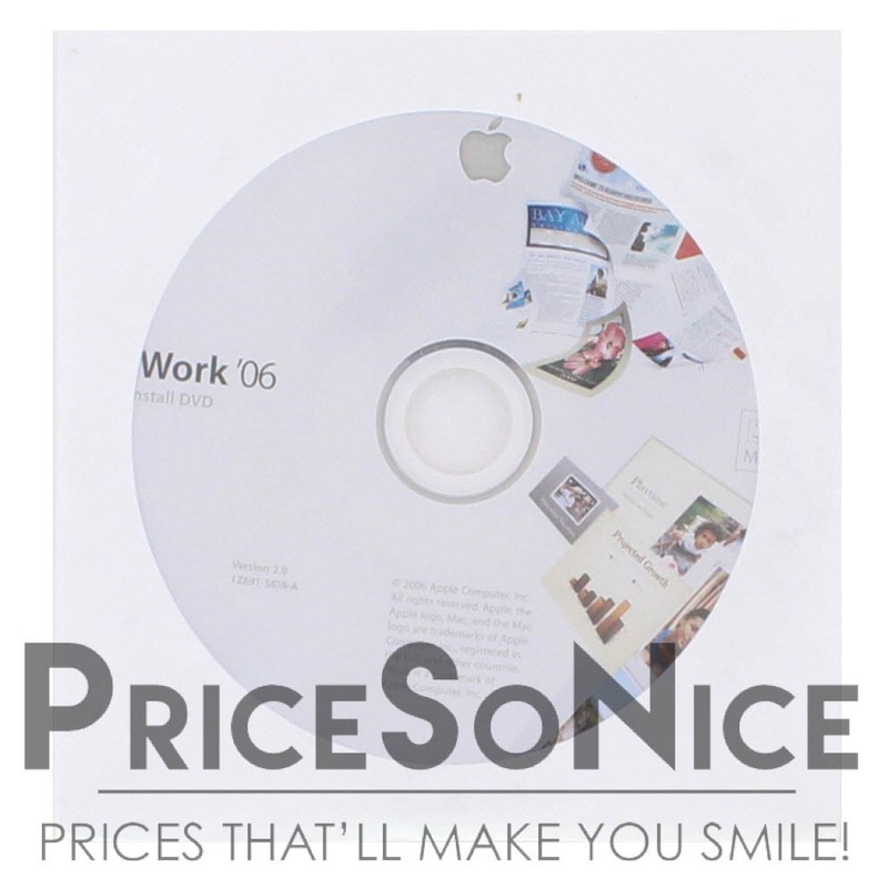 Apple iWork ’06 for Macintosh – Vintage Productivity Suite CD-Rom NEW
