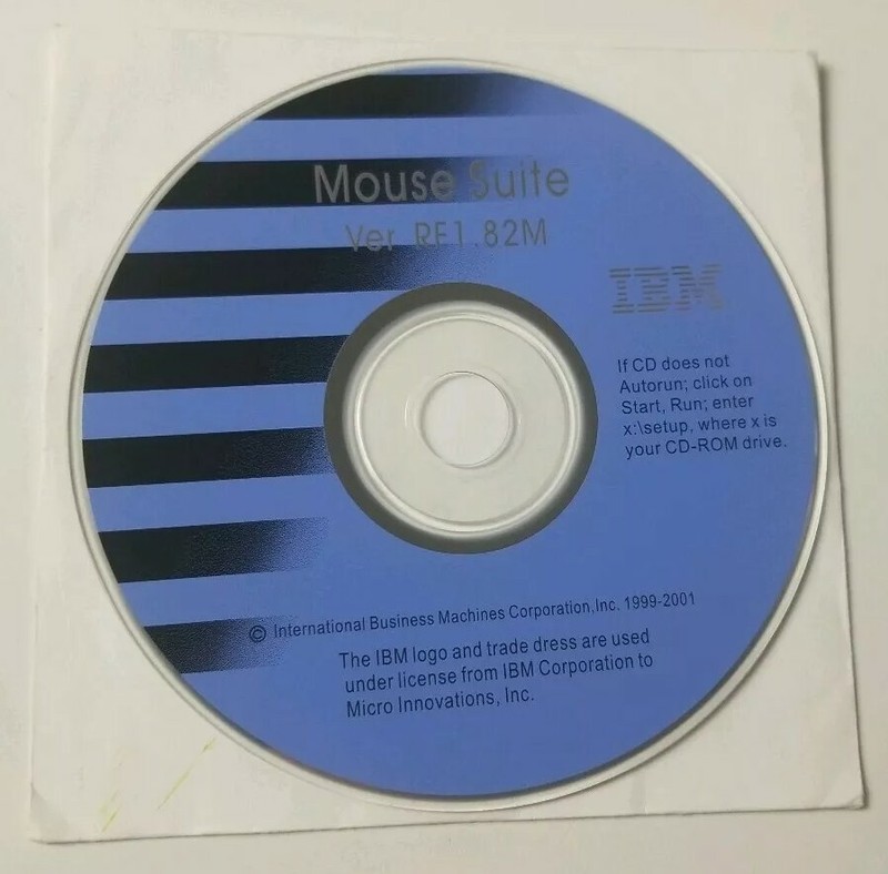 IBM Mouse Suite Ver RF1.82M PC CD ROM 2001