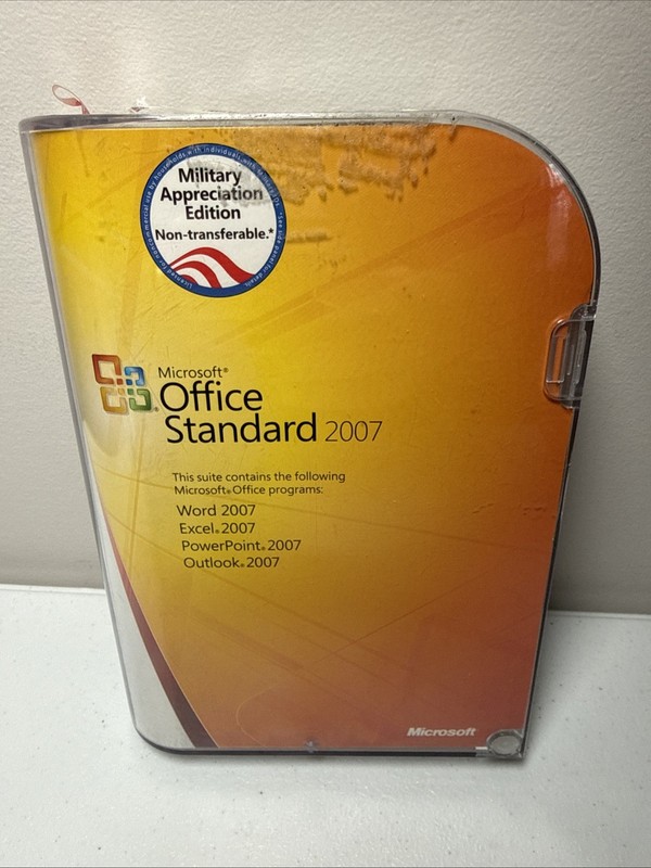 Microsoft Office Standard 2007 (Military Appreciation Edition) W/ Product Key