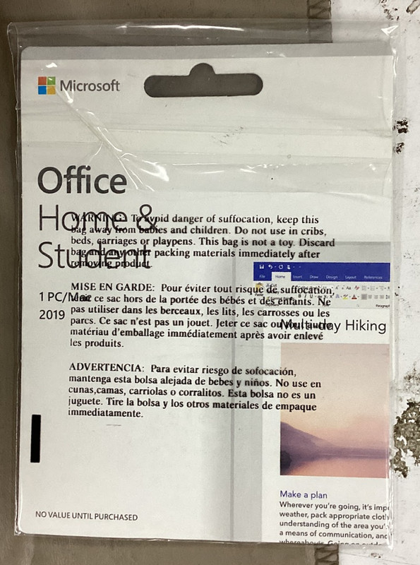 New - Microsoft Office Home & Student Classic 1PC/Mac 2019