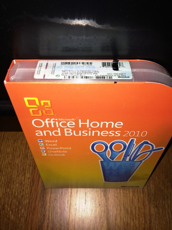 Microsoft Office Home and Business 2010, SKU T5D-00417, Retail Box, Full Version