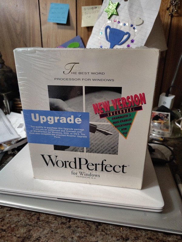 Sealed WordPerfect 5.2+ For Microsoft Windows – Vintage Word Processor Corel