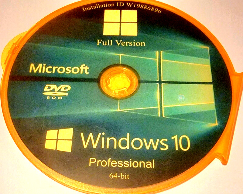 A Rare Microsoft Windows 10 Professional Operating System Disc