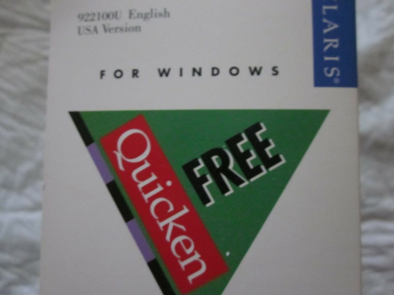 ClarisWorks For Windows 3.x And Quicken For Windows 3.x Software gallery