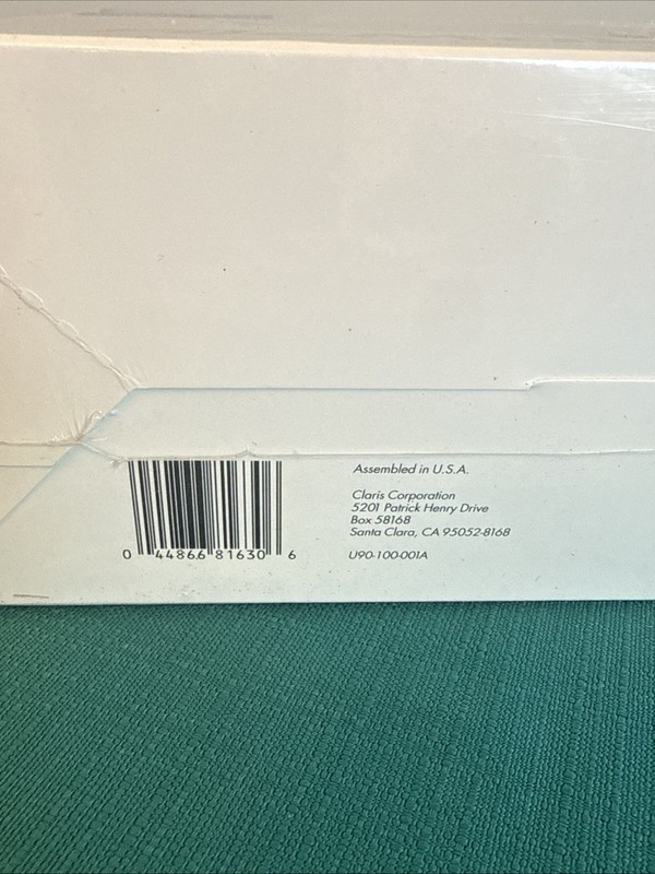 Vintage Claris FileMaker Pro Macintosh Software Sealed Promotional Copy NOS 1990 gallery