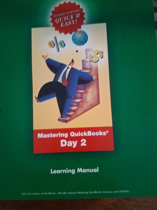 Lot of 3 Mastering Quickbooks Learning Manuals Day 1, 2, 3 & 4 gallery