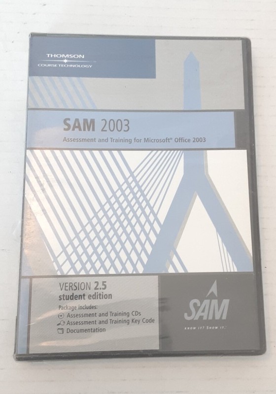 SAM 2003 Microsoft Office Training CD’s by Thomson Course Technology