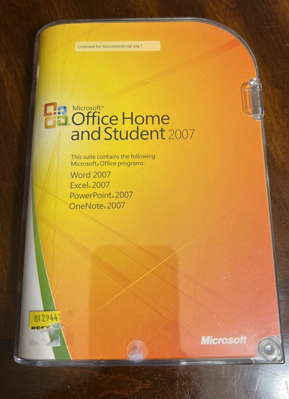 Microsoft Office Home and Student 2007 (79G-00007) With Product Key! Clean Disc!