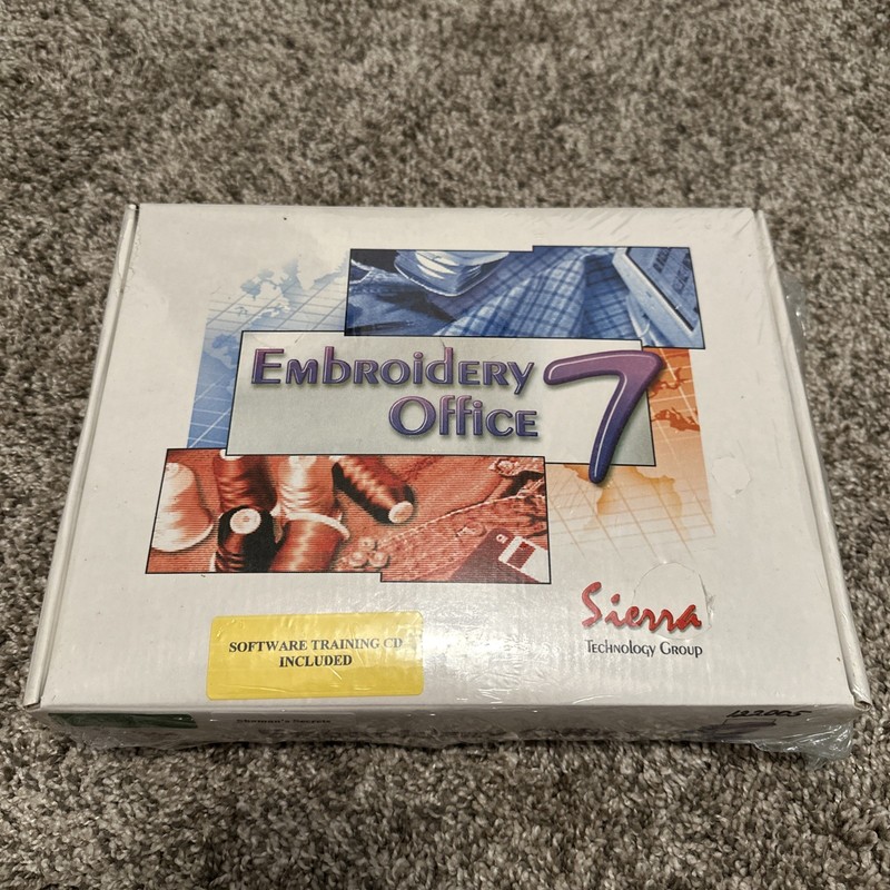 Sierra Technology Embroidery Office 7 Edit 1 – Complete Software Set New Sealed
