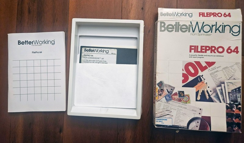 Better Working Spreadsheet Software by Spinnaker Commodore 64/128, Untested gallery