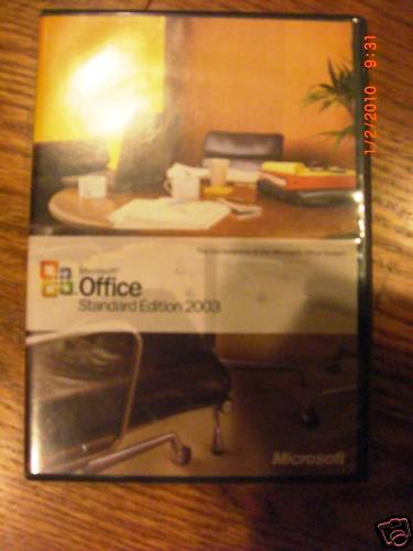 Microsoft Office Standard 2003, Full Retail, SKU 021-06145, Word, Excel, Outlook