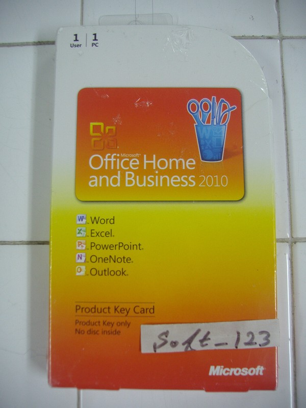 Microsoft Office 2010 Home and Business Product Key Card (PKC) =NEW SEALED BOX=