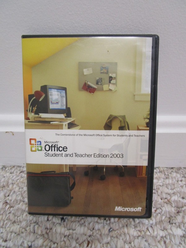Microsoft Office 2003 Student & Teacher Retail w/ Key WORD EXCEL OUTLOOK
