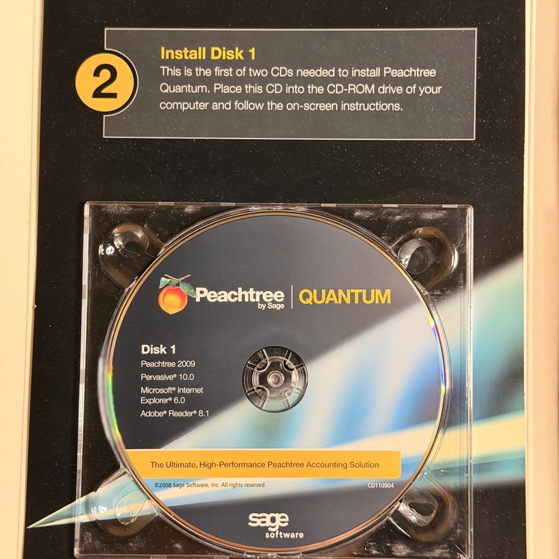 Peachtree by Sage Quantum Accountants Release 2009 Windows 1 User - READ gallery