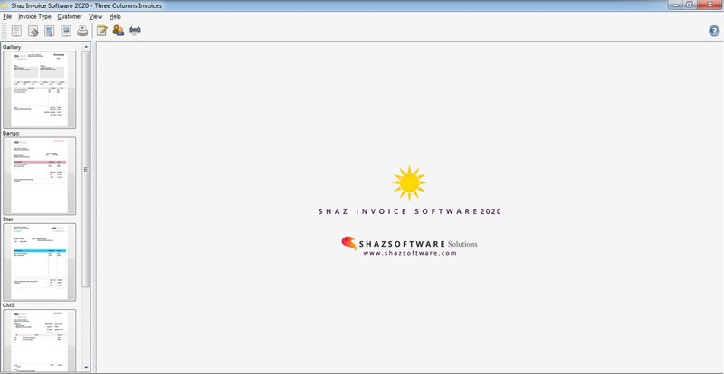 Shaz Invoice Software 2020 Small Business Billing App Forms Simple AT SOFT06 gallery