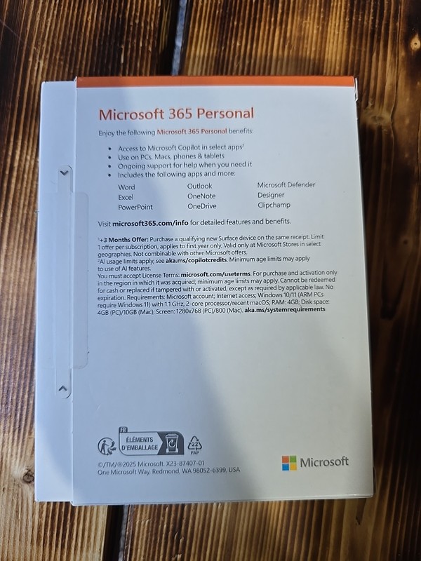 Microsoft Office 365 Personal Edition with 1 Year Subscription New Sealed Box gallery