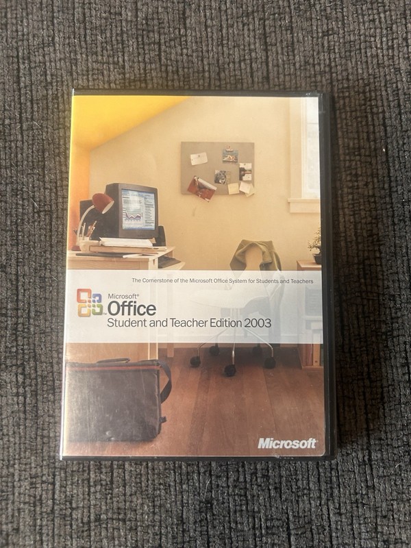 MICROSOFT OFFICE STUDENT AND TEACHER EDITION 2003 OLD VERSION computer SOFTWARE