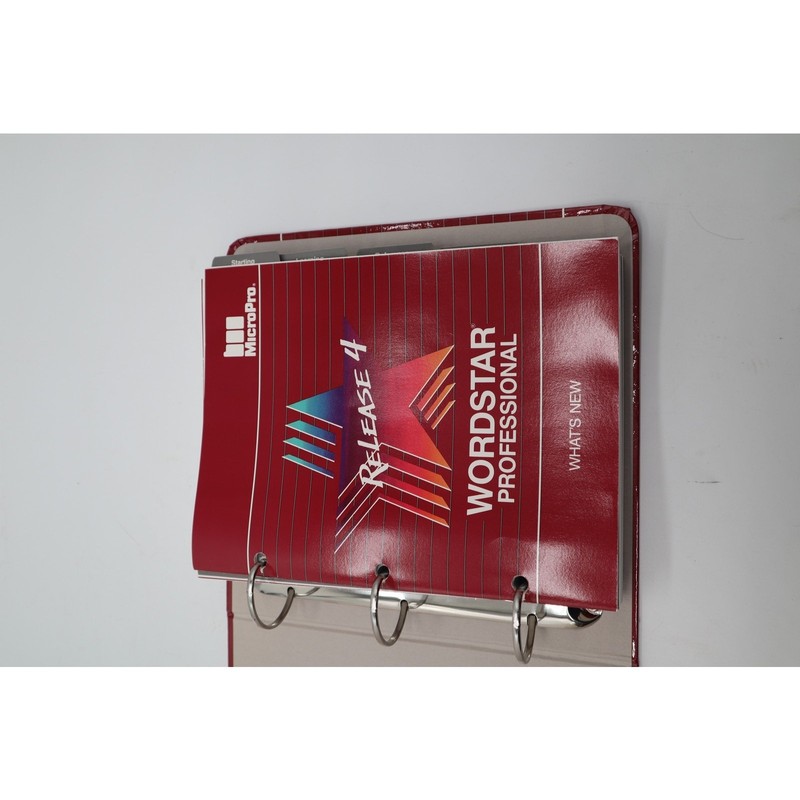 Vintage MicroPro WordStar Professional Release 4 Software Manuals Binder PC DOS gallery
