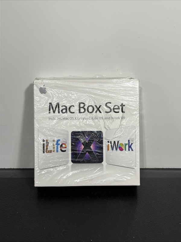 Apple Box Set OS X Leopard, iLife, iWork MB997Z/A 2009 Complete