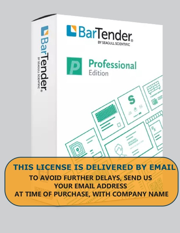 Software Seagull Scientific Bartender Professional, 10 PRINTER, SUBSCRIPTION