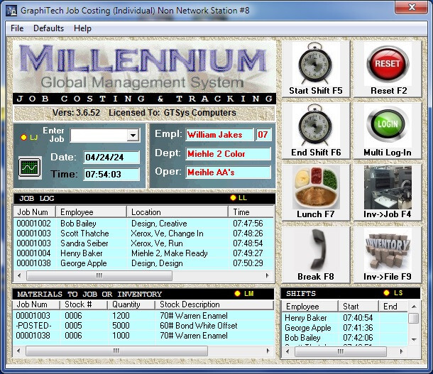Light Manufacturing: Job Costing/Time/Location Tracking Real-Time (Reg $1795) gallery
