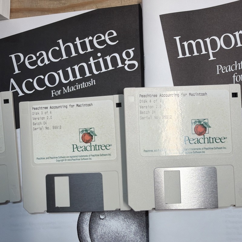 Peachtree Accounting For Macintosh 2.0 From 1993 Vintage gallery