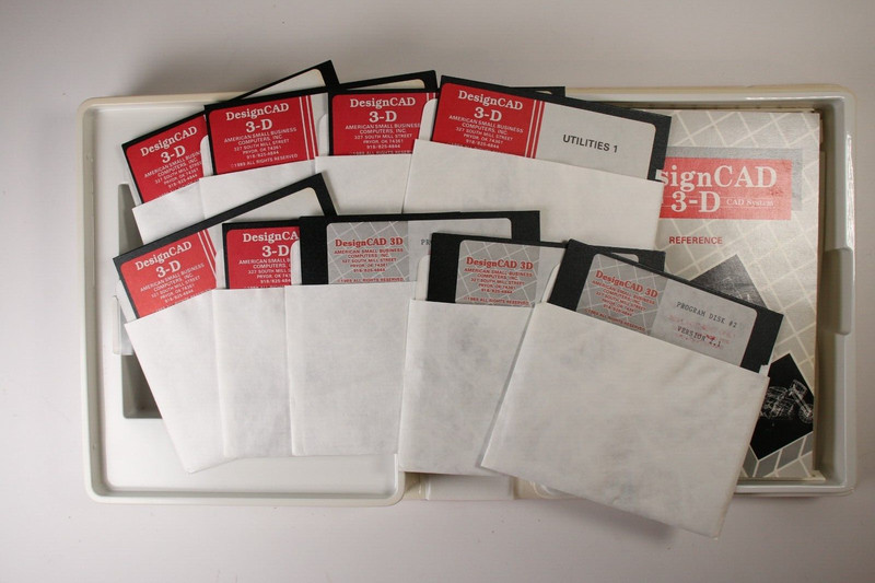 Design CAD 3-D system software floppy disk IBM gallery