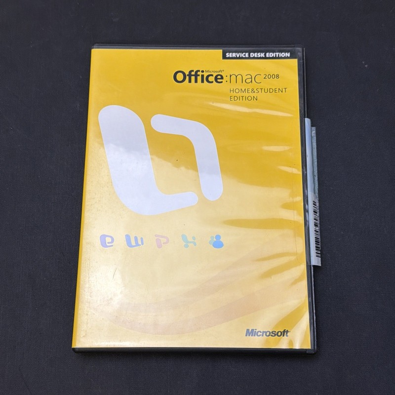 Microsoft Office Mac 2008 Home & Student Service Desk 3 Codes – Near Mint Disc
