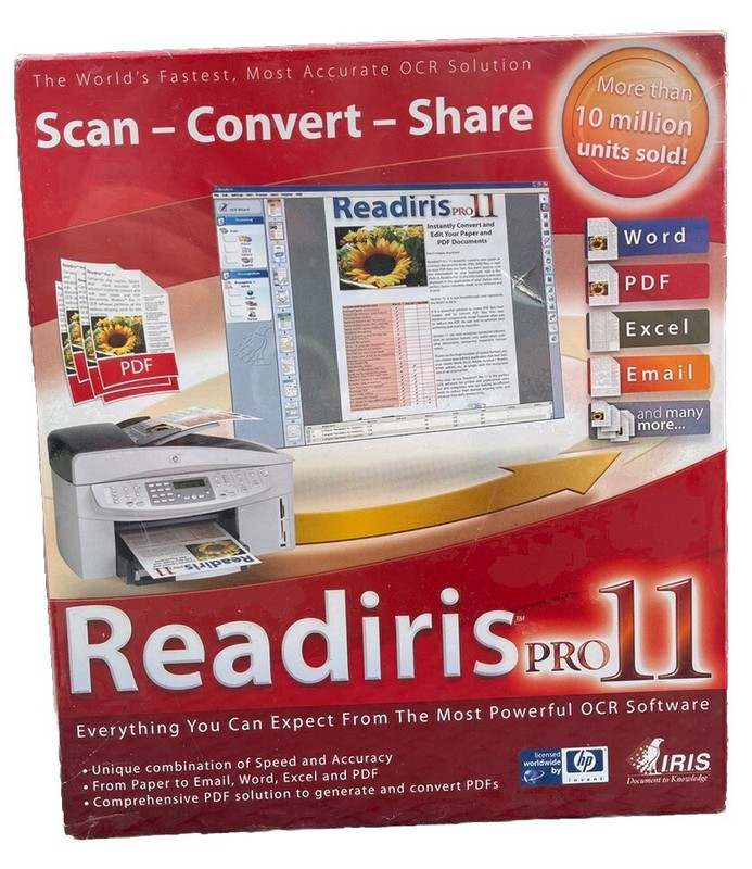 Iris Scan Convert Share Readiris Pro 11