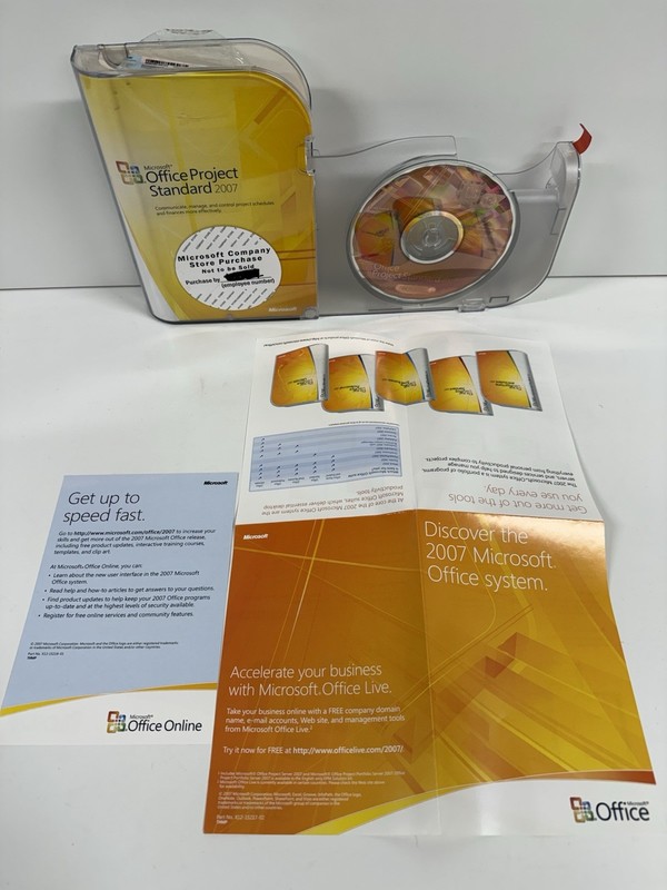 Microsoft Office Project Standard 2007 Software Disc Great Shape gallery