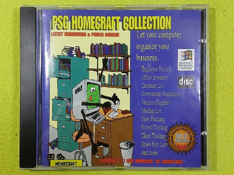 PSG Homecraft Organizers (PC CD-ROM, 1996) Vintage DOS/Win95 BUSINESS Shareware