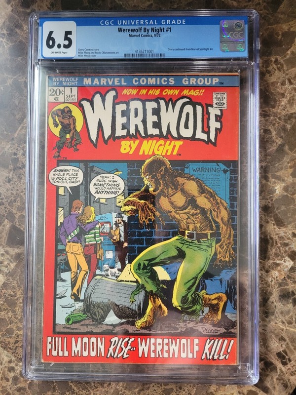Werewolf By Night #1 CGC 6.5 1972 1st Solo Series