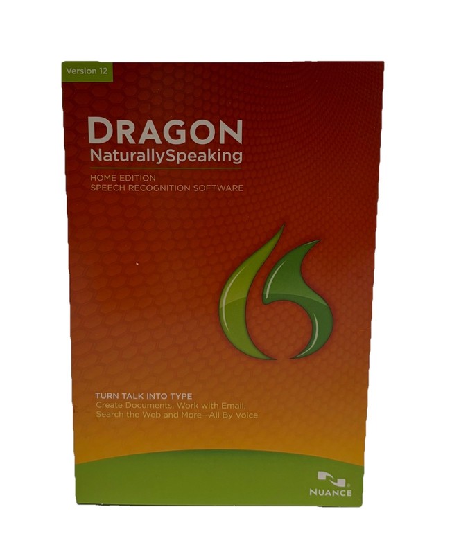 Dragon Naturally Speaking Version 12 Speech Recognition Software Home Edition