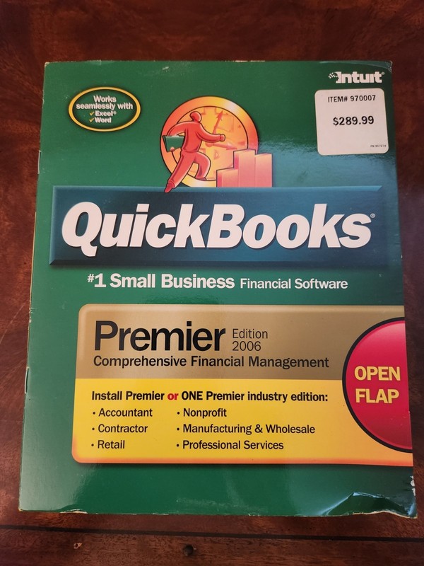 Quickbooks Premier Editio 2006 Small Business Financial Software for Windows #G