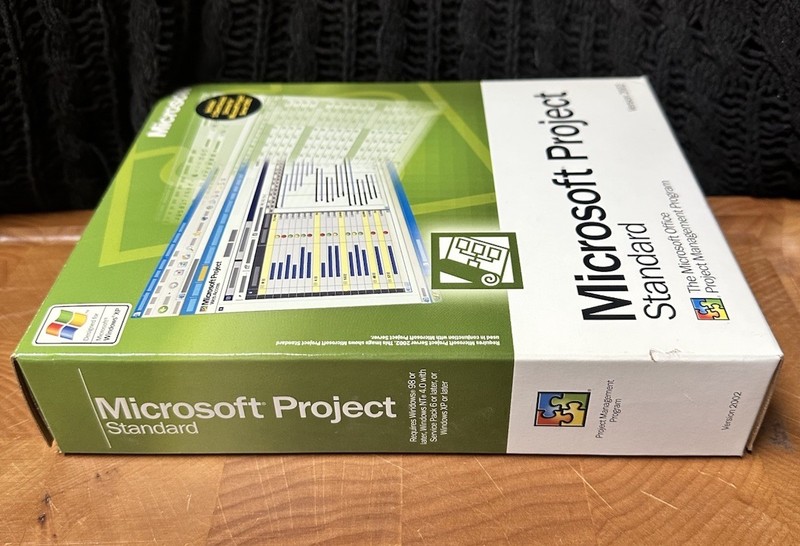 VINTAGE: Microsoft Project Standard 2002 - Complete Package - Big Box - CD gallery