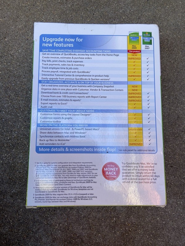 QuickBooks 2009 For Mac Complete W/ Serial Intuit Accounting gallery