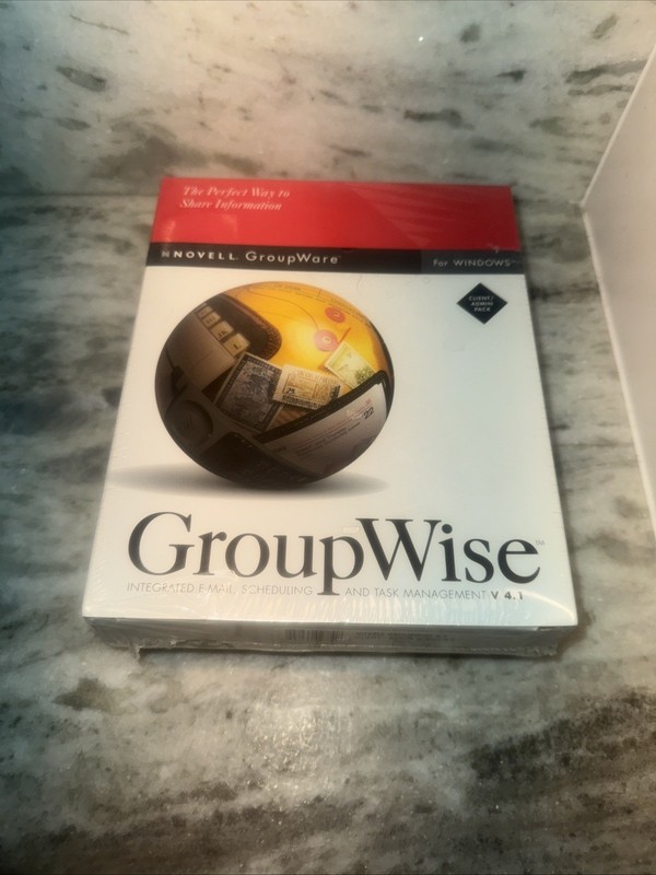 Vtg Novell Groupwise V 4.1 User’s Guide GroupWare For Windows 1994 USA FAST SHIP