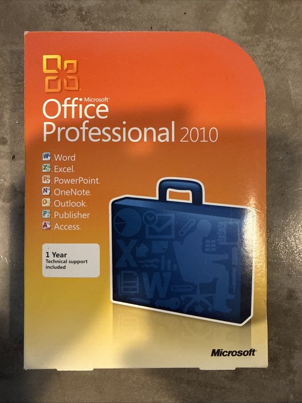 Genuine Microsoft Office 2010 Professional - Retail Version