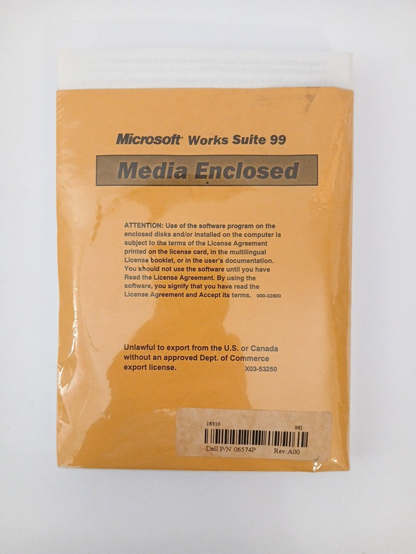 Microsoft Works Suite 99 w/ Certificate of Authenticity : NEW & Sealed gallery