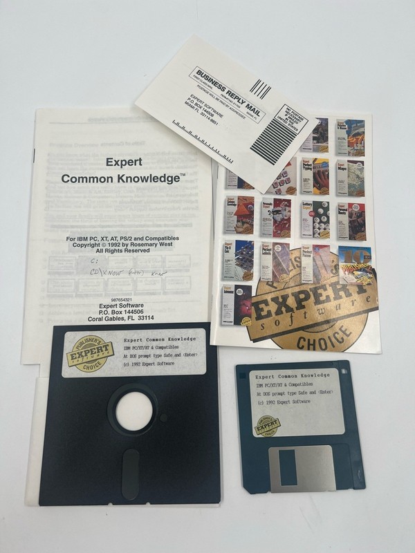 VINTAGE Expert Common Knowledge IBM PC / TANDY 5.25" & 3.5" Disks Untested gallery