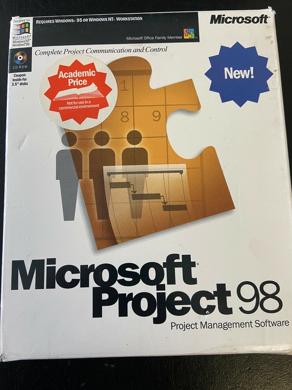 Microsoft Project 98 Full Version For PC With Product Key. Open Box