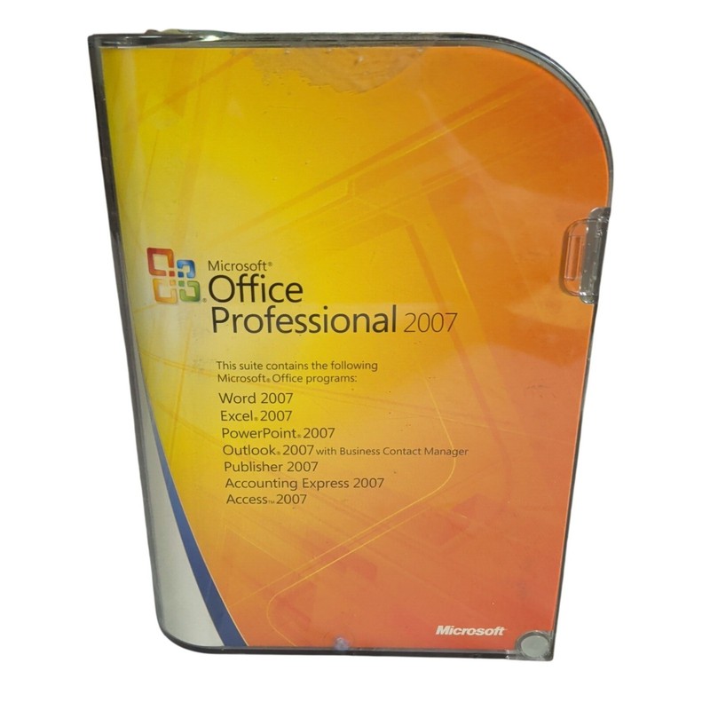 Microsoft Office 2007 Professional Full English Retail Version w/ Product Key