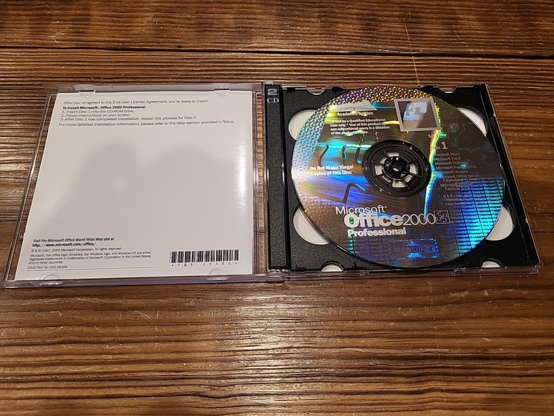 Microsoft Office 2000 Professional Academic Edition with Product Key. SR-1 gallery